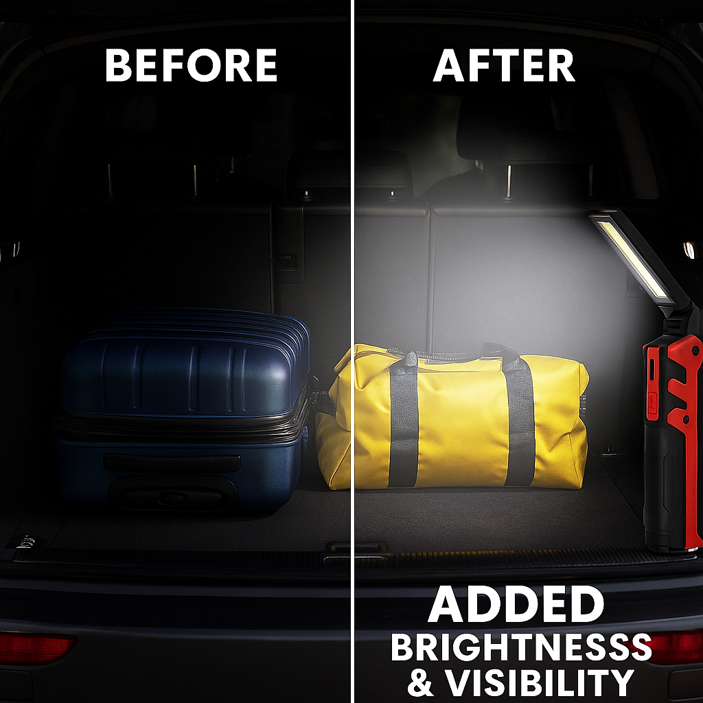 ⭐ MomentiQ™ COB Light™ – Lámpara de Inspección Recargable 800LM | Iluminación Profesional 360°