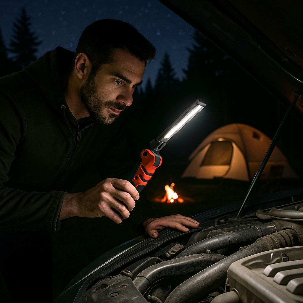 ⭐ MomentiQ™ COB Light™ – Lámpara de Inspección Recargable 800LM | Iluminación Profesional 360°